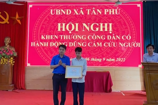 Cậu học trò lớp 9 dũng cảm cứu người đuối nước