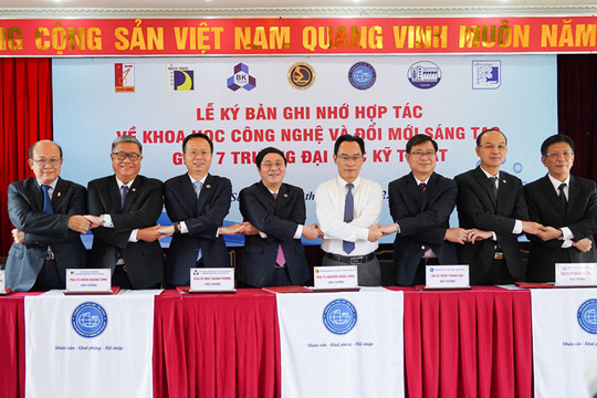Bảy trường đại học kỹ thuật hàng đầu Việt Nam ký kết hợp tác về khoa học công nghệ và đổi mới sáng tạo