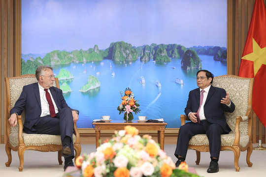 Thủ tướng Phạm Minh Chính tiếp Chủ tịch Ủy ban Thương mại quốc tế, Nghị viện châu Âu
