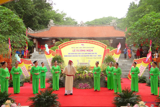 Tưởng niệm 580 năm Ngày mất Anh hùng dân tộc, Danh nhân văn hóa Nguyễn Trãi