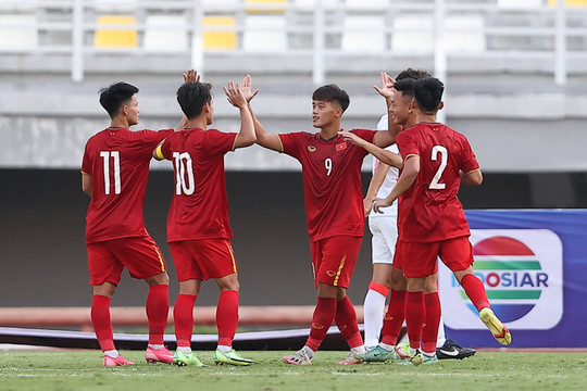 U20 Việt Nam chiến thắng tưng bừng trong trận ra quân ở vòng loại U20 châu Á 2022