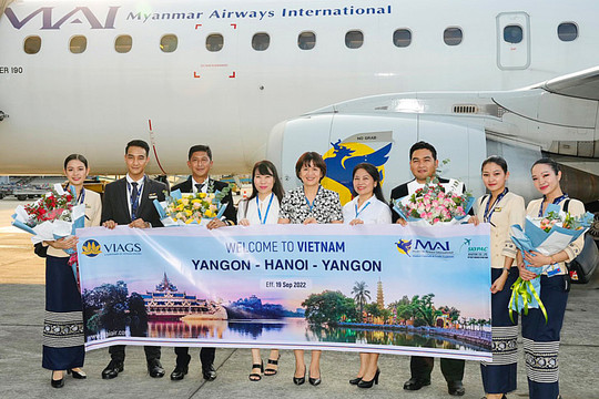 Hãng hàng không quốc tế Myanmar mở đường bay tới Nội Bài