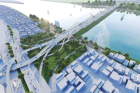 Phê duyệt kết quả thi tuyển phương án kiến trúc cầu Trần Hưng Đạo vượt sông Hồng