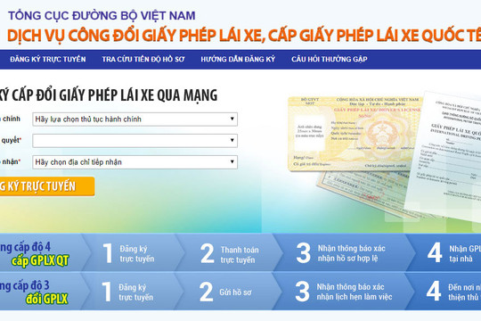Thành phố Hồ Chí Minh khuyến khích người dân đổi bằng lái qua dịch vụ trực tuyến