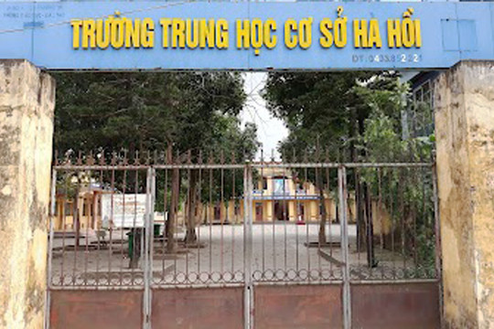 Khẩn trương xác minh, xử lý việc học sinh đánh bạn ở Trường THCS Hà Hồi (huyện Thường Tín)