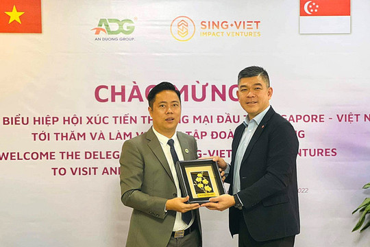 Tập đoàn An Dương đón tiếp đoàn đại biểu Hiệp hội Xúc tiến thương mại đầu tư Singapore - Việt Nam
