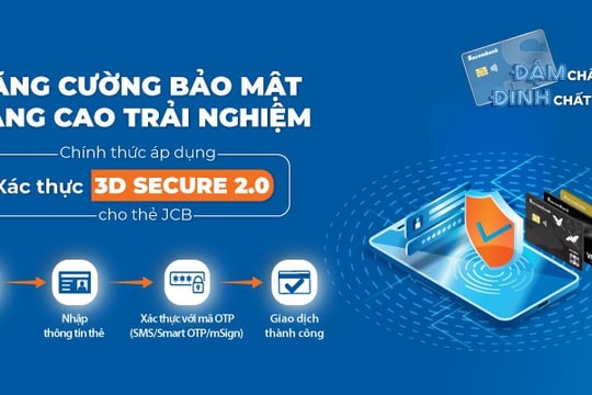 Sacombank gia tăng tính năng bảo mật 3D Secure trong thanh toán trực tuyến