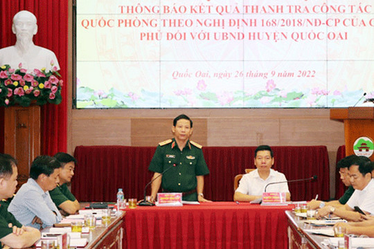 Huyện Quốc Oai cần đẩy mạnh tuyên truyền nhiệm vụ công tác quốc phòng