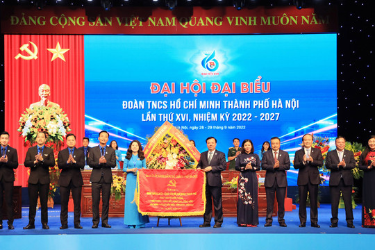 Khai mạc phiên trọng thể Đại hội Đoàn Thanh niên thành phố Hà Nội khóa XVI