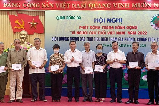 Quận Đống Đa phát động Tháng hành động ''Vì người cao tuổi Việt Nam'' năm 2022