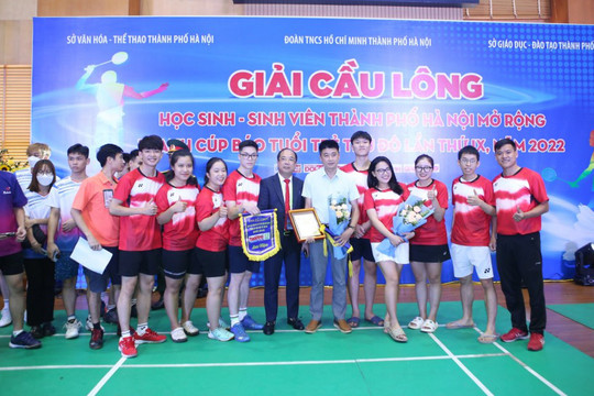 Giải cầu lông học sinh - sinh viên thành phố Hà Nội mở rộng 2022 chính thức khởi tranh