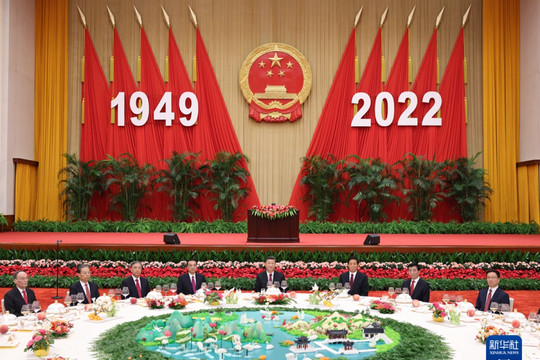 Điện mừng nhân kỷ niệm 73 năm Ngày thành lập nước Cộng hòa nhân dân Trung Hoa