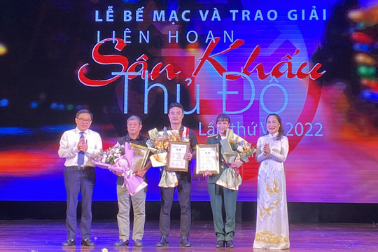 Trao 3 Huy chương vàng vở diễn tại Liên hoan sân khấu Thủ đô 2022