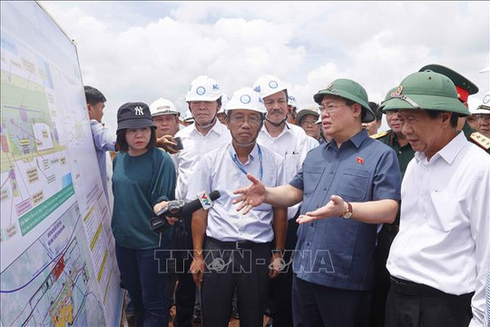 Chủ tịch Quốc hội: Quyết liệt hành động để thực hiện đúng tiến độ dự án sân bay Long Thành