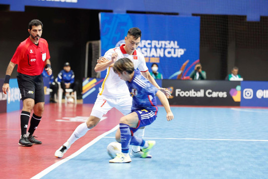 Thua Nhật Bản, đội tuyển futsal Việt Nam vào tứ kết giải futsal châu Á với ngôi nhì bảng