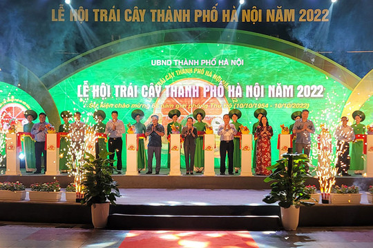Gần 100 gian hàng tại lễ hội trái cây thành phố Hà Nội năm 2022