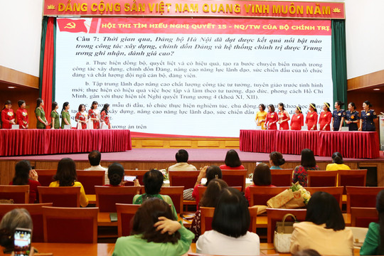Quận Hà Đông tổ chức chung khảo Hội thi tuyên truyền Nghị quyết số 15-NQ/TƯ của Bộ Chính trị