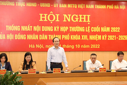 Kỳ họp cuối năm 2022 của HĐND thành phố Hà Nội dự kiến khai mạc ngày 5-12