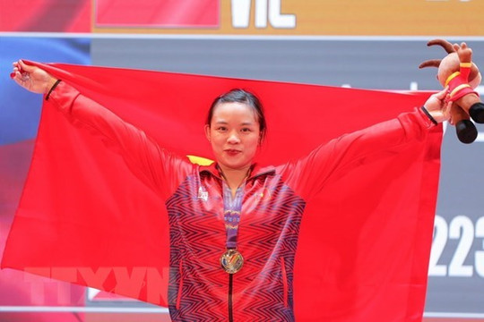 Nữ đô cử Việt Nam giành 3 Huy chương vàng giải cử tạ châu Á