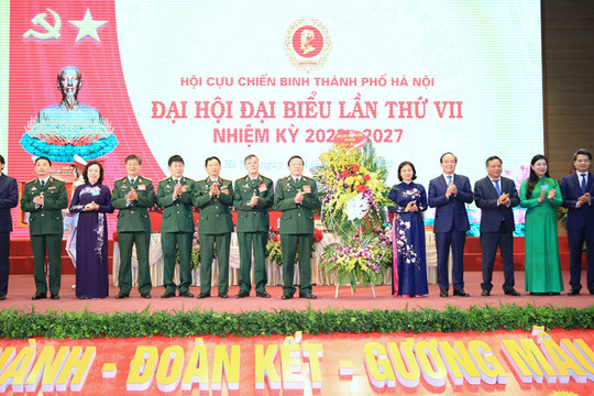 Khai mạc trọng thể Đại hội đại biểu Hội Cựu chiến binh thành phố Hà Nội khóa VII