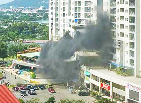 Thành phố Vũng Tàu: Đám cháy lớn ngay trên nóc nhà trẻ