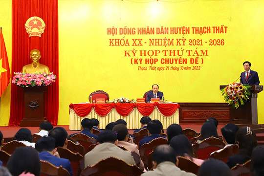 HĐND huyện Thạch Thất tổ chức kỳ họp thứ tám