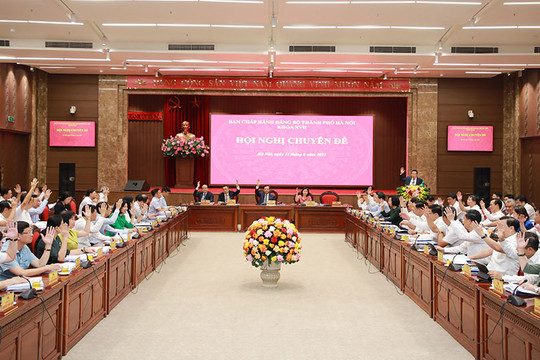 Hôm nay khai mạc Hội nghị lần thứ chín Ban Chấp hành Đảng bộ thành phố Hà Nội khóa XVII