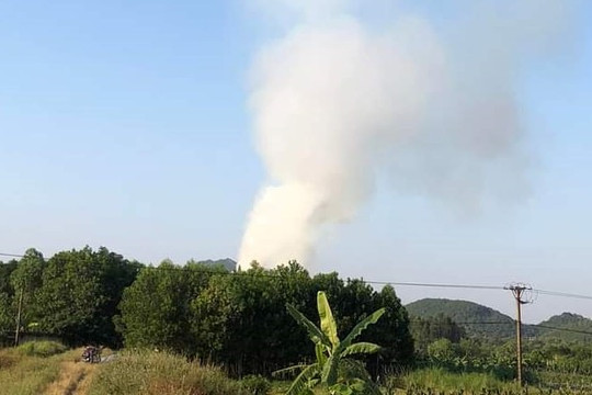 Tiếp tục xảy ra cháy rừng tại huyện Sóc Sơn