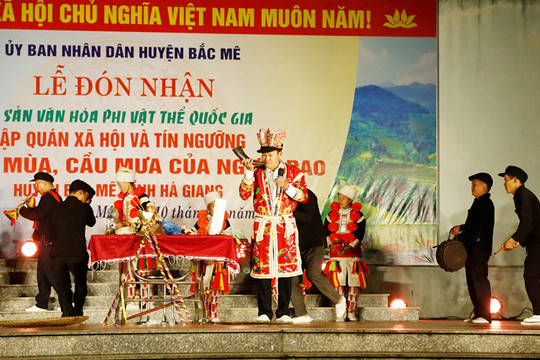 Lễ Cầu mùa, cầu mưa của dân tộc Dao đỏ huyện Bắc Mê là Di sản văn hóa phi vật thể quốc gia