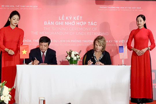 Việt Nam và Mỹ ký kết Bản ghi nhớ hợp tác về văn hóa, thể thao và du lịch