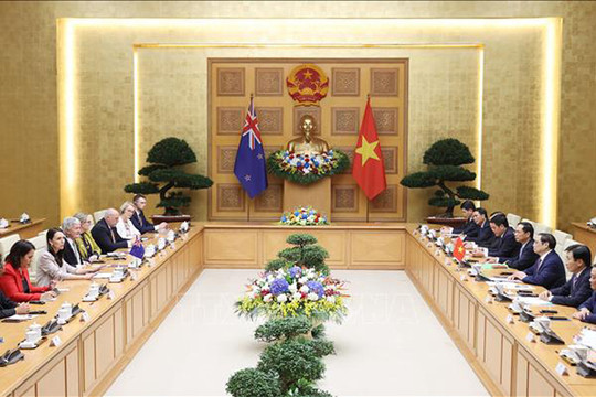 Thủ tướng Phạm Minh Chính hội đàm với Thủ tướng New Zealand