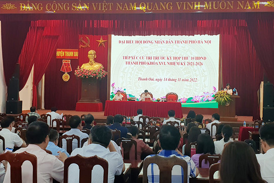 Cử tri Thanh Oai kiến nghị mở rộng không gian văn hóa Lễ hội Bình Đà