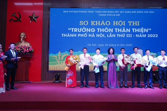 Hội thi ''Trưởng thôn thân thiện'' thành phố Hà Nội thu hút 18 huyện, thị xã tham gia