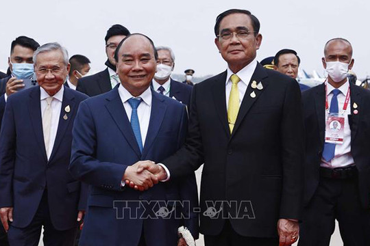 Lễ đón Chủ tịch nước Nguyễn Xuân Phúc và phu nhân thăm chính thức Vương quốc Thái Lan