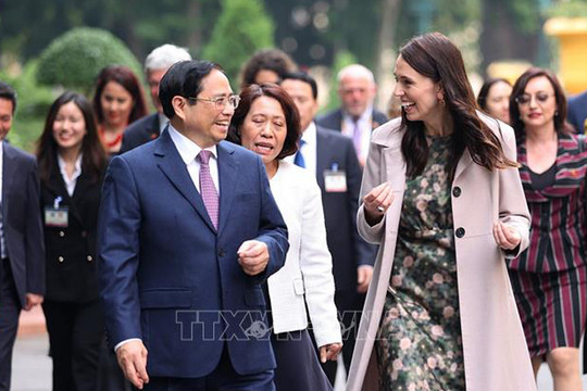 Thủ tướng New Zealand Jacinda Ardern kết thúc tốt đẹp chuyến thăm chính thức Việt Nam