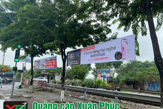 Quảng cáo Xuân Phúc - dịch vụ treo băng rôn, treo phướn quảng cáo giá rẻ tại Hà Nội