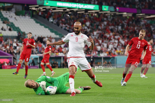 Đan Mạch hòa Tunisia không bàn thắng