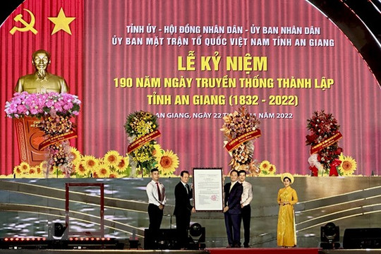 Kỷ niệm 190 năm Ngày truyền thống thành lập tỉnh An Giang