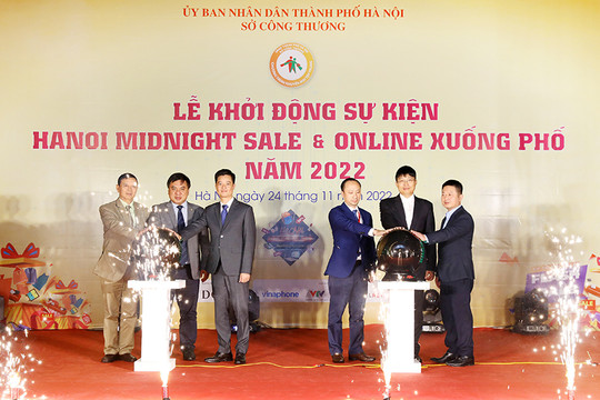 Khởi động ''Hà Nội đêm không ngủ - Hanoi Midnight Sale'' và ''Online xuống phố''