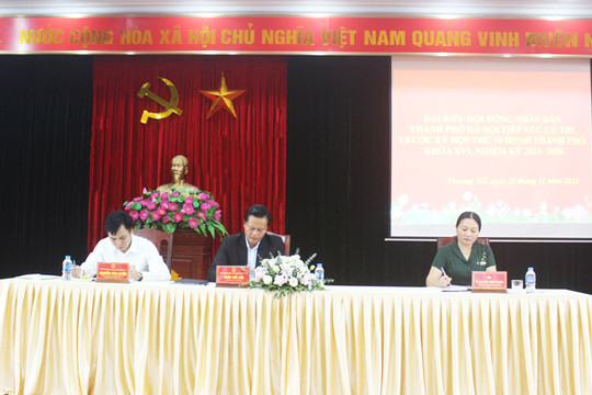 Tổ đại biểu HĐND thành phố Hà Nội, Đơn vị bầu cử số 25 tiếp xúc cử tri huyện Đan Phượng