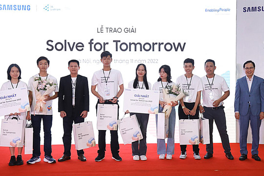 Cuộc thi Solve For Tomorrow 2022 tiếp nhận 1.160 bài dự thi từ các trường THCS và THPT