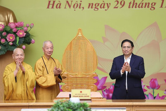 Thủ tướng Phạm Minh Chính: Phật giáo Việt Nam phát huy các giá trị cao đẹp, chung tay xây dựng đất nước