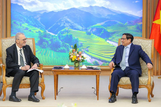Thủ tướng Phạm Minh Chính tiếp đoàn Hội đồng Kinh doanh Hoa Kỳ - ASEAN và các doanh nghiệp Hoa Kỳ