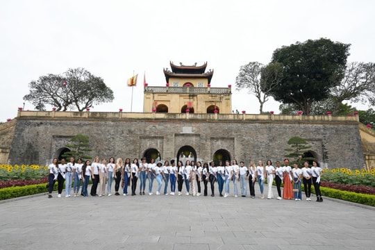 Thí sinh Hoa hậu Du lịch thế giới 2022 trải nghiệm danh lam thắng cảnh Hà Nội