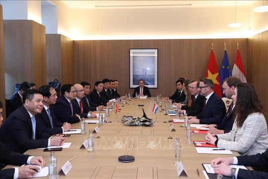 Thủ tướng Chính phủ Phạm Minh Chính hội đàm với Thủ tướng Đại Công quốc Luxembourg Xavier Bettel