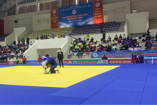 Hơn 200 vận động viên tranh tài môn judo Đại hội Thể thao toàn quốc