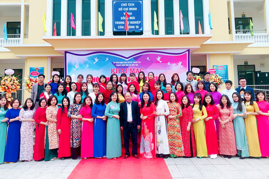 Có 63 thầy, cô giáo tham gia hội thi giáo viên dạy giỏi cấp tiểu học huyện Thanh Trì