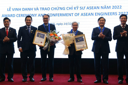 109 kỹ sư được trao danh hiệu kỹ sư chuyên nghiệp ASEAN