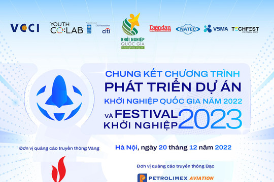 Chung kết chương trình phát triển dự án khởi nghiệp quốc gia 2022 và Festival khởi nghiệp 2023