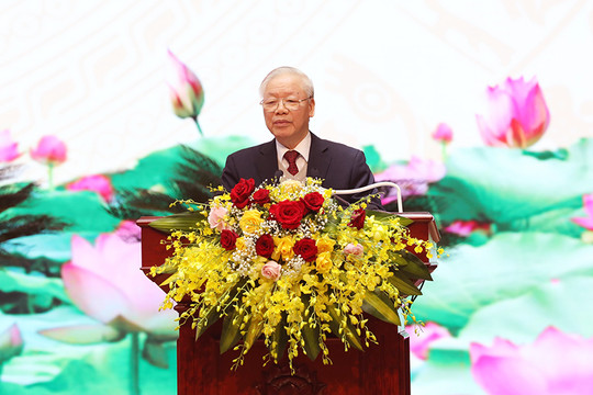 Tổng Bí thư Nguyễn Phú Trọng dự hội nghị Quân chính toàn quân năm 2022